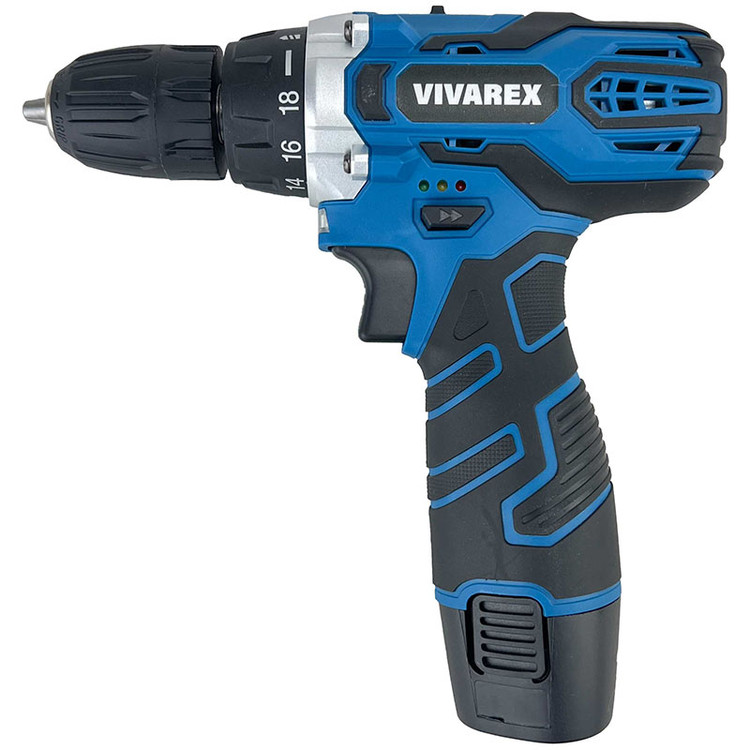 دریل شارژی12ولت ویوارکس دو باطری با لوازم مدل VR12V_2A